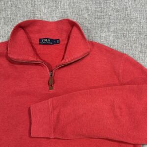Polo Ralph Lauren Sweater Mens Large Half Zip Pullover Mock Neck Pony Pullover